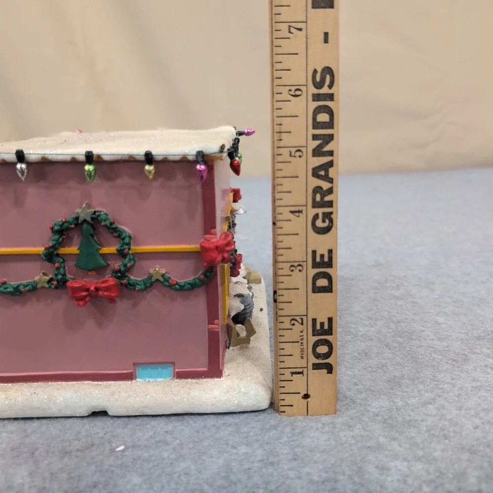 The Simpsons Christmas Village King Toots Music Store Light Up Building Decor - Picture 7 of 9